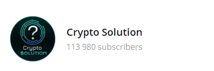 @crypto_solution telegram crypto channel