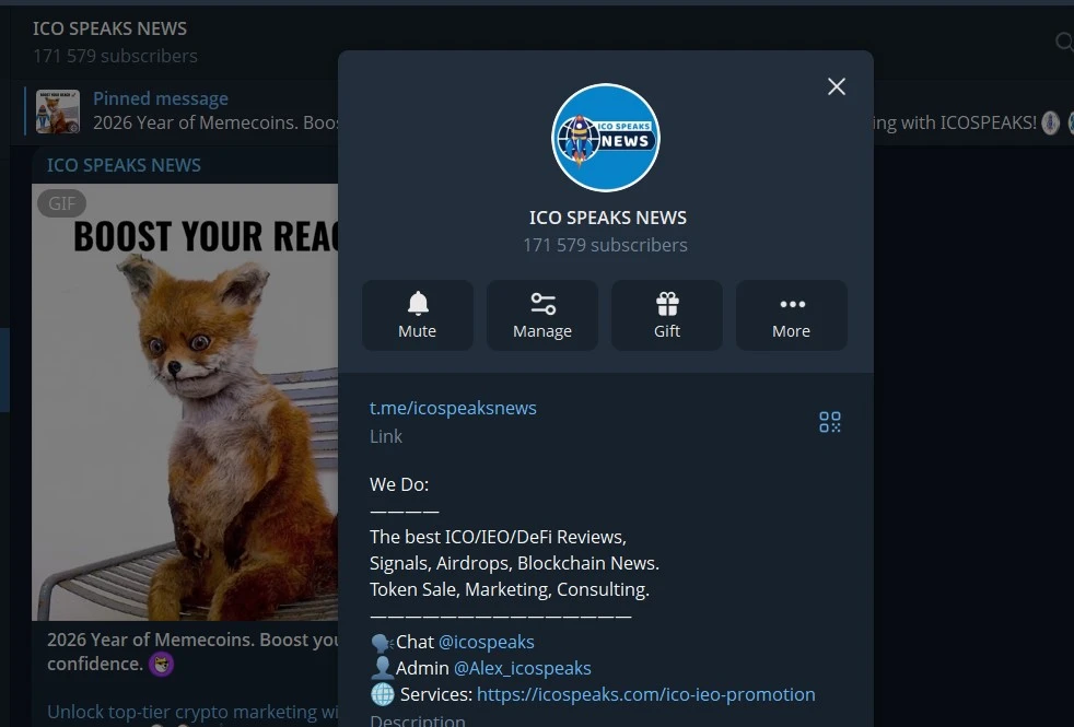 crypto ico telegram group