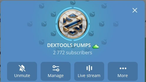 DEXTOOLS PUMPS Telegram Channel